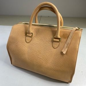 Clare V Sandrine Satchel Bag Light Tan